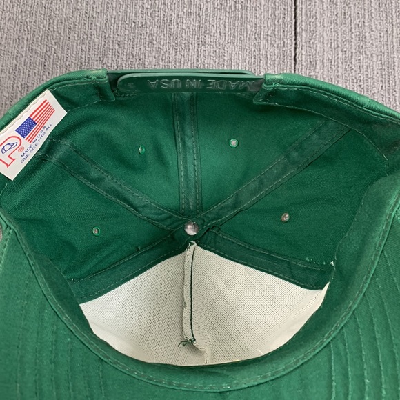 Vintage Fruchey Snapback Hat Mens OSFA Green Baseball Cap P Caps Made in USA - Picture 11 of 13